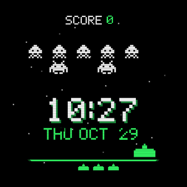 Invaders watch face